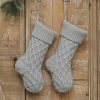 Christmas Retro Textile Sock Shape Gift Bag