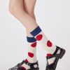 Women's Fall Polka Dot Pattern Trendy Cotton Middle Socks