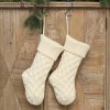 Christmas Retro Textile Sock Shape Gift Bag