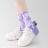 Women's casual tie-dye professional thickened terry sports socks