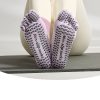 Women's autumn and winter cloud tie-dye pattern professional non-slip Pilates five-toe socks