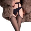 Autumn and winter style plus velvet warm suspender stockings (bare legs artifact)