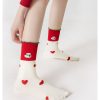 Cute and stylish cartoon couple Christmas socks set (5 pairs)