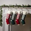 Christmas Retro Textile Sock Shape Candy Bag