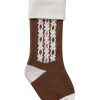 Christmas Retro Textile Sock Shape Candy Bag