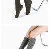 Women's autumn and winter double knitted thick wool warm calf socks