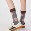 Women's Fall Polka Dot Pattern Trendy Cotton Middle Socks