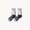 Women's autumn and winter animal oil painting cotton fashionable socks (pack of 5 pairs)