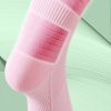 Women's high-tube compression socks, light, breathable, quick-drying, towel-bottomed professional sports socks