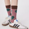 Women's Fall Polka Dot Pattern Trendy Cotton Middle Socks