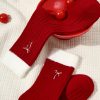 Women's Double Color Fashion Christmas Stockings