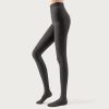 Women's autumn and winter high waist tummy control outer wear gray plus velvet micro pressure slimming pantyhose