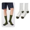 Men's autumn and winter casual color matching comfortable boneless cotton socks
