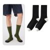 Men's autumn and winter casual color matching comfortable boneless cotton socks