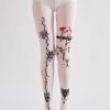 COSPLAY style dark anime print pantyhose