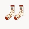 Women's Spring and Autumn French Oil Painting Style Retro Fashion Socks (5 Pairs)