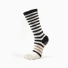 Women's split toe striped non-slip yoga sports socks