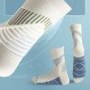 Men's antibacterial breathable sweat-wicking non-slip plush bottom professional basketball sports socks