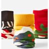 Autumn and Winter Fashion Christmas Cartoon Socks Set (5 Pairs)