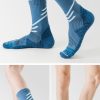 Men's autumn and winter breathable plush bottom professional running socks