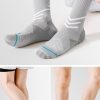 Men's autumn and winter breathable plush bottom professional running socks