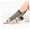 Women's split toe striped non-slip yoga sports socks