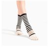 Women's split toe striped non-slip yoga sports socks