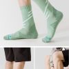 Men's autumn and winter breathable plush bottom professional running socks