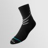 Men's autumn and winter breathable plush bottom professional running socks