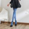 Women's European style palace beautiful vertical striped pantyhose