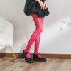 Women's European style palace beautiful vertical striped pantyhose