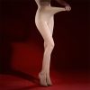 Women's bare legs slim shiny pantyhose