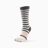 Women's split toe striped non-slip yoga sports socks