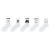 Women's Spring and Autumn Pure Bow Princess Socks (5 Pairs)
