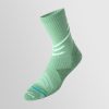 Men's autumn and winter breathable plush bottom professional running socks