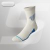 Men's antibacterial breathable sweat-wicking non-slip plush bottom professional basketball sports socks