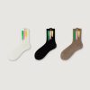 Women's Spring and Autumn Palette Graffiti Fashion Socks (3 Pairs)