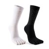 Women's Split Toe Breathable Reflective Night Running Cotton Sports Socks
