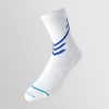Men's autumn and winter breathable plush bottom professional running socks