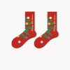 Autumn and Winter Fashion Christmas Cartoon Socks Set (5 Pairs)