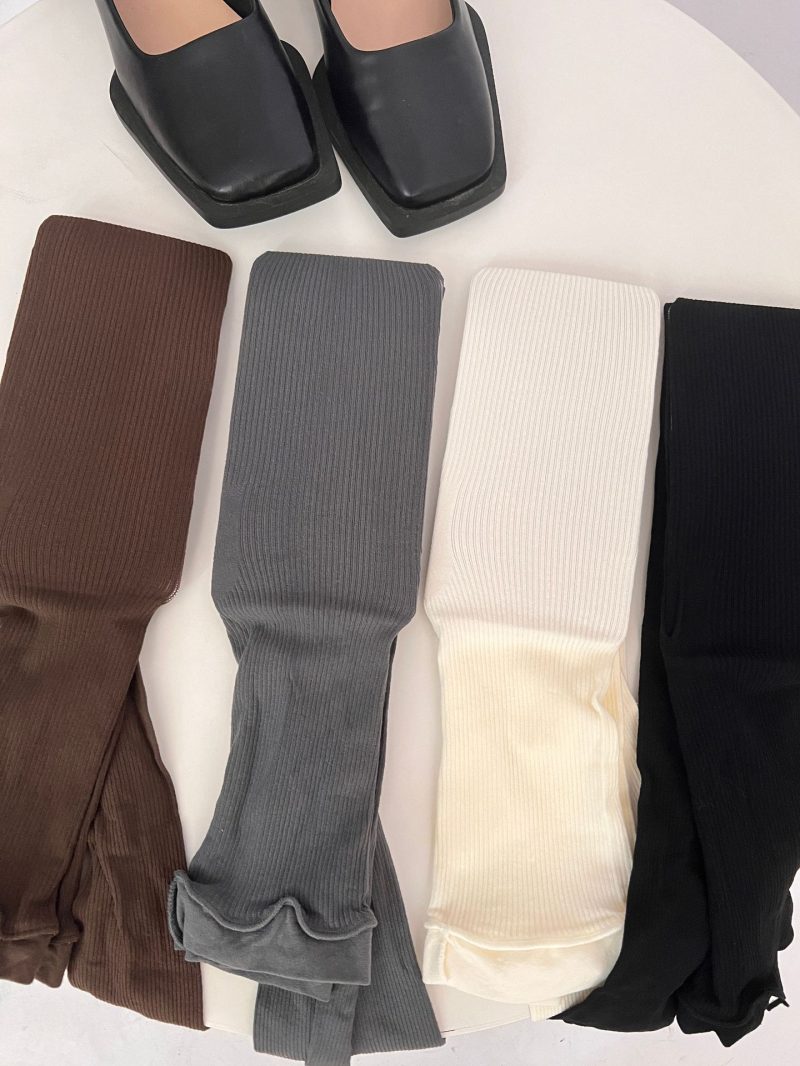 Women's vertical striped seamless bottoming slimming jacquard pantyhose