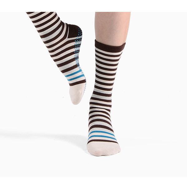 Women's Striped Non-Slip Indoor Sports Socks