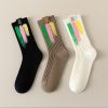 Women's Spring and Autumn Palette Graffiti Fashion Socks (3 Pairs)
