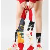 Autumn and Winter Fashion Christmas Cartoon Socks Set (5 Pairs)