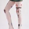 COSPLAY style dark anime print pantyhose