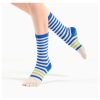 Women's split toe striped non-slip yoga sports socks
