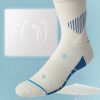Men's antibacterial breathable sweat-wicking non-slip plush bottom professional basketball sports socks