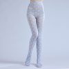 British style rhombus check two dimensional printed pantyhose