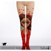 Modern Sunglasses Girl Print Stockings