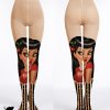 Personalized cartoon girl trendy printed stockings